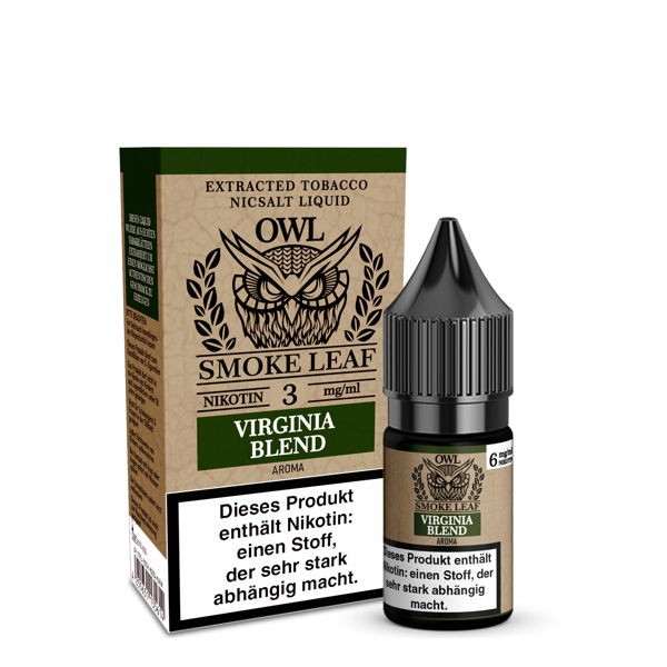 Virginia Blend Tobacco Liquid OWL Smoke Leaf 3 mg/ml