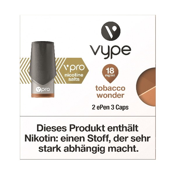 Vype ePen 3 Tobacco Wonder Caps vPro 18mg ml Nikotinsalz
