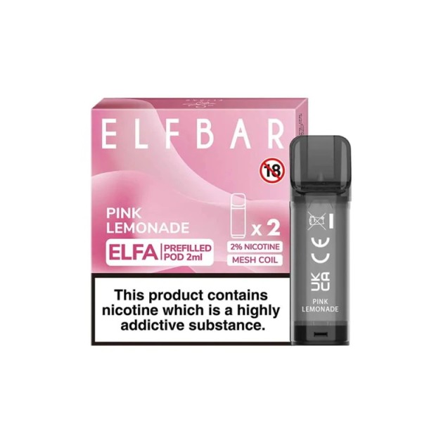 Pink Lemonade Prefilled Ersatz Pod ELFA Elf Bar