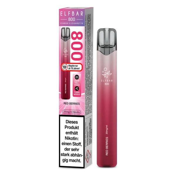 Elf Bar 800 Vape Einweg E-Zigarette Red Berries