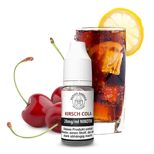 Kirsch Cola Nikotinsalz Liquid Vaping Gorilla Geschmack