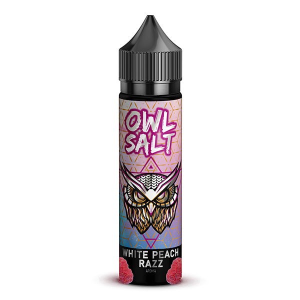 White Peach Razz Longfill Aroma OWL Salt Flasche