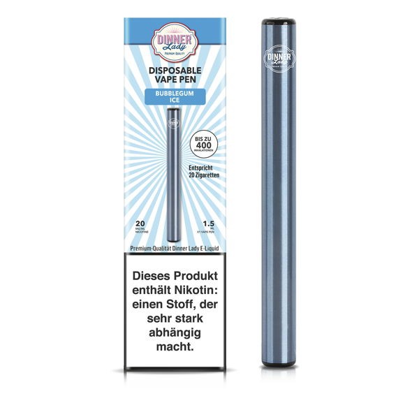 Dinner Lady Disposable Vape Pen Bubblegum Ice