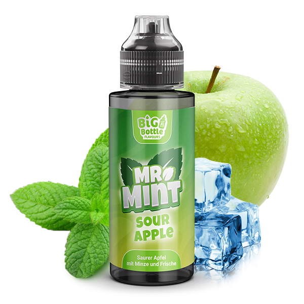 Sour Apple Longfill Aroma Mr. Mint by Big Bottle Geschmack