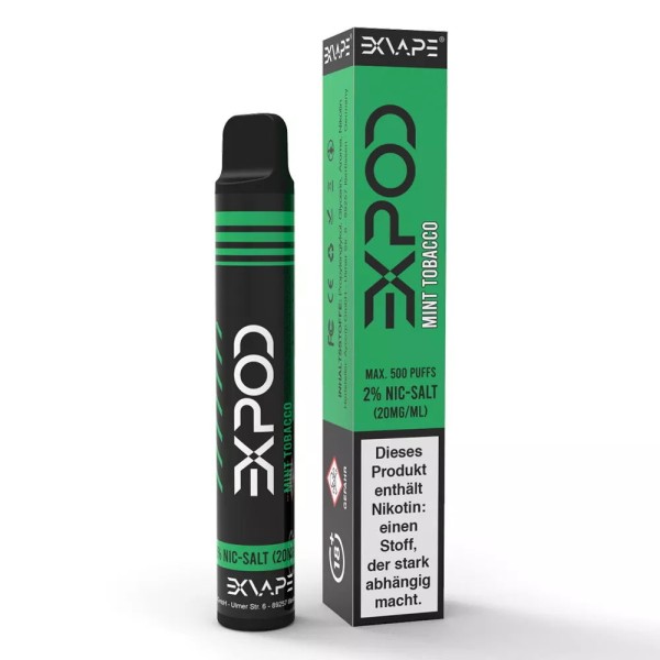 eXvape Expod Disposable E-Zigarette Mint Tobacco