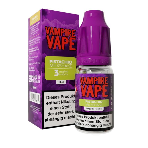 Pistachio Milkshake Liquid Vampire Vape 3 mg/ml