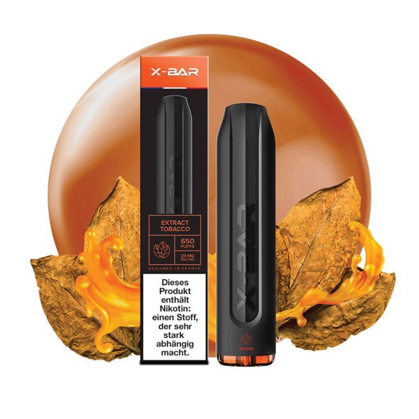 X-BAR Disposable Einweg E-Zigarette Tobacco Extract