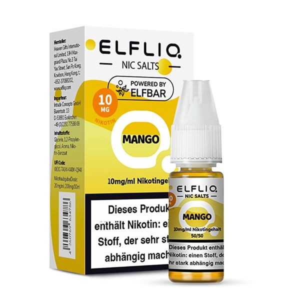 ELFLIQ Nikotinsalz Liquid Alle Sorten Mango 10mg/ml