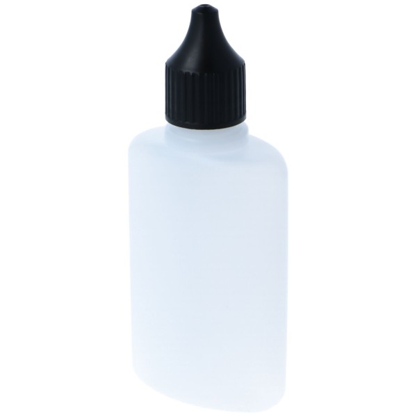 Ovalflasche 50ml Deckel Schwarz
