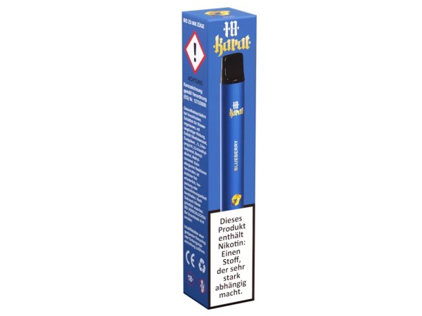 VQube 18 Karat Einweg E-Zigarette Blueberry 16 mg/ml