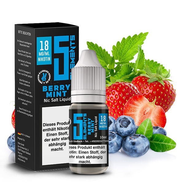 Berry Mint Nikotinsalz Liquid 5 Elements