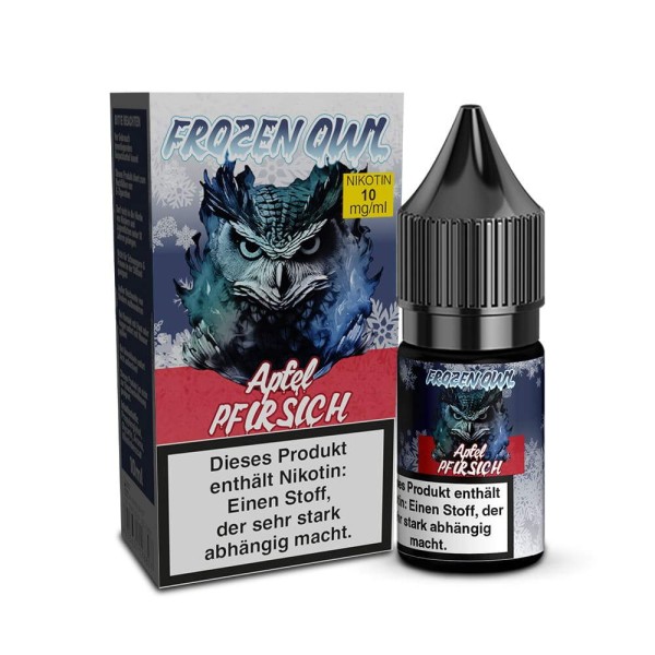 Apfel Pfirsich Nikotinsalz Liquid OWL Frozen 10mg/ml