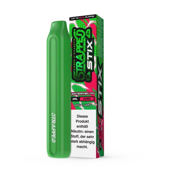 Strapped STIX Einweg E-Zigarette Watermelon 20 mg/ml