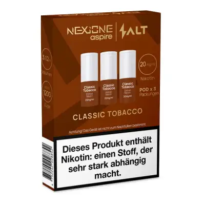 elfbar elfa kaufen NEXIONE ASPIRE Pod E-Zigarette Set Salt I 3x Prefilled Pods mit 20mg  Nikotin