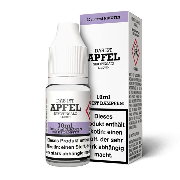 Apfel Nikotinsalz Liquid Das ist Dampfen 20 mg/ml