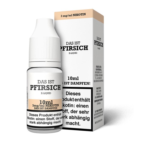 Pfirsich Liquid Das ist Dampfen